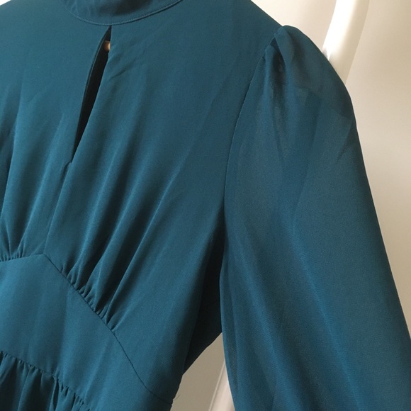 Teal dress size Large forever 21 - Picture 6 of 10
